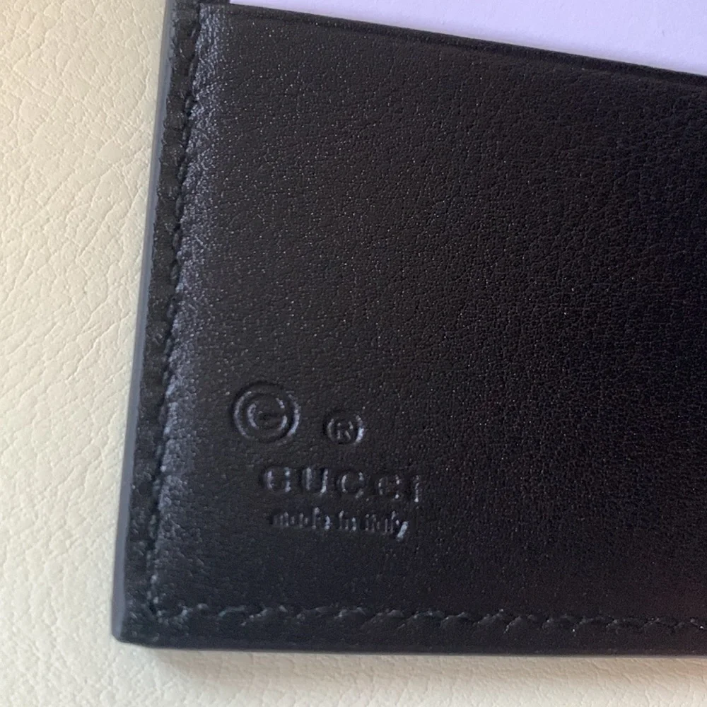 New Gucci GG Monogram Leather Wallet